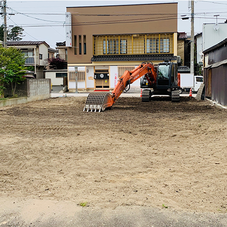 解体工事後酒田市地内